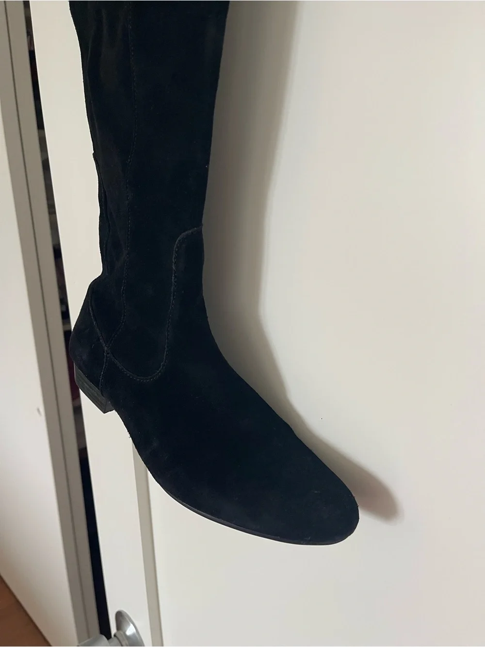 White Mountain Black Over-the-Knee Tallship Suede Boots Size 8.5